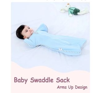 Sleeping blanket Sack with High Sleeve  Transitions to Arms Free wearable sleepi